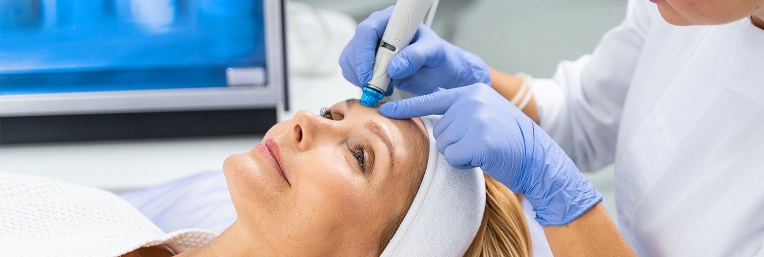 hydro facial treatment on woman in greenwood