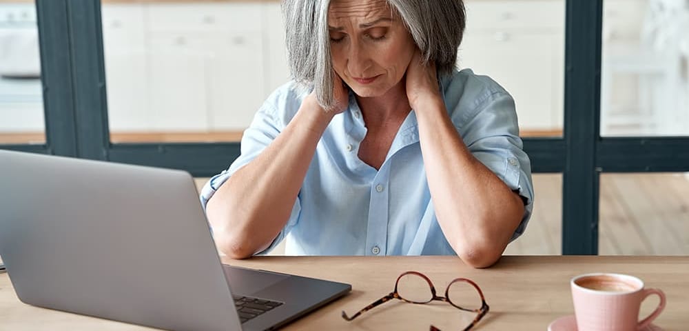 a woman experiencing chronic pain