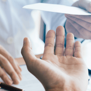 psychiatrist writing script for patient