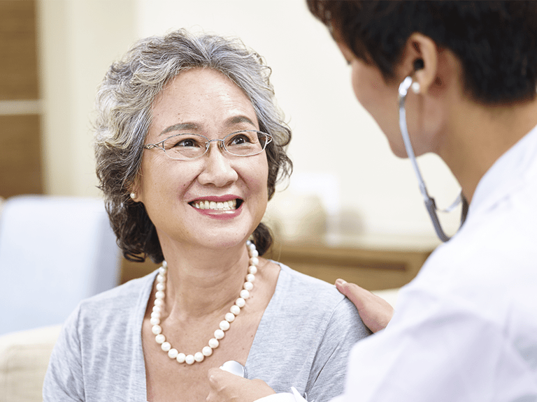 immigrant receiving medical exam