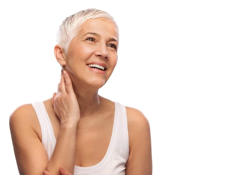 woman with healthy skin