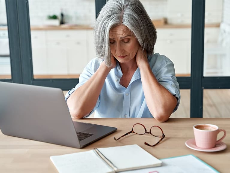 a woman experiencing chronic pain