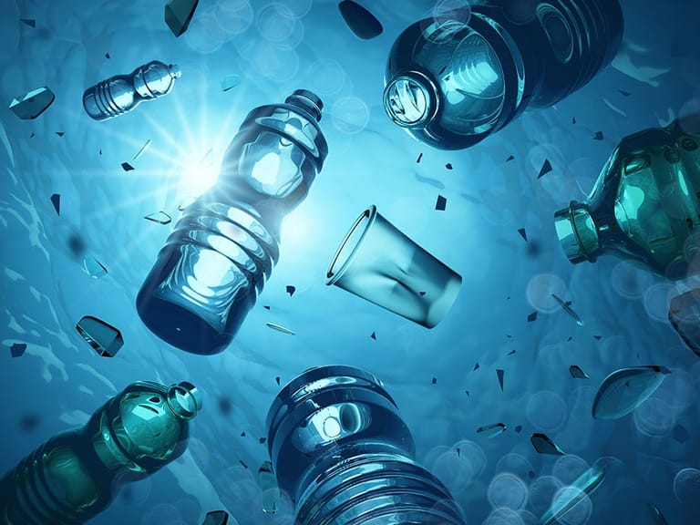plastic bottles made from endocrine disrupting chemicals