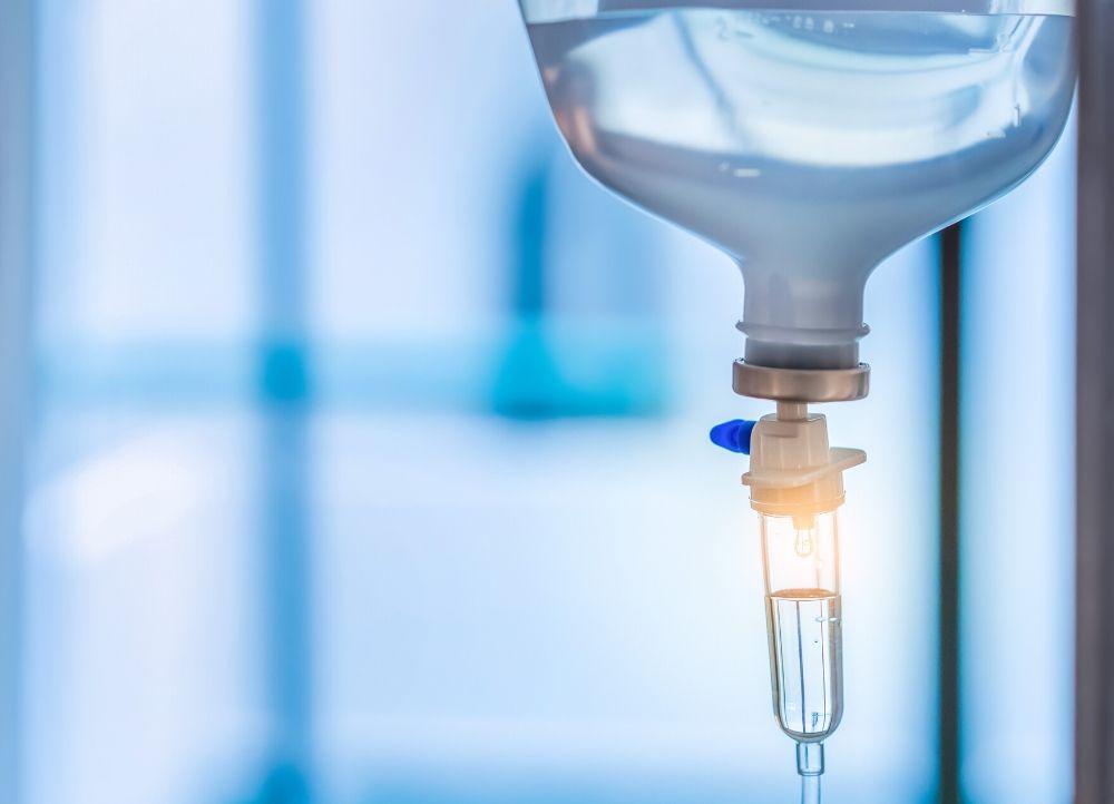 close up of a drip used for iv infusion therapy in greenwood, in